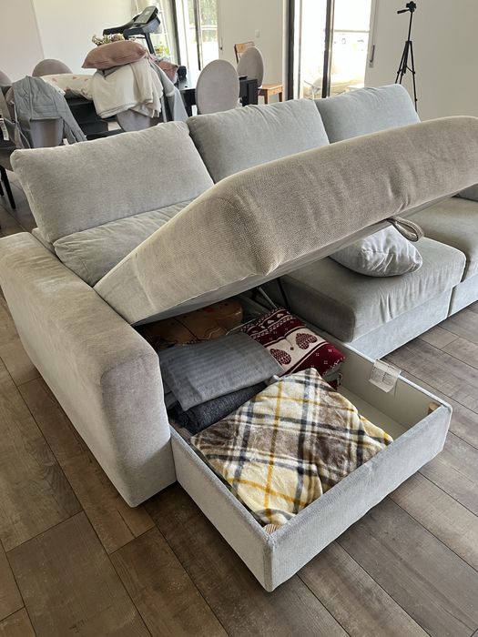 Sofá Cinzento IKEA Eskilstuna