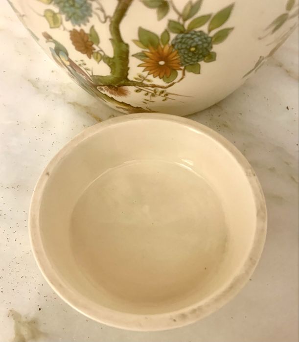 Pote em porcelana "ginger jar" inglês