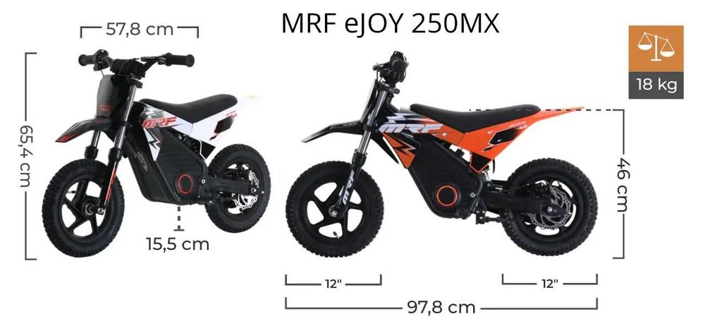 MRF eJOY motocykl elektryczny dla dziecka