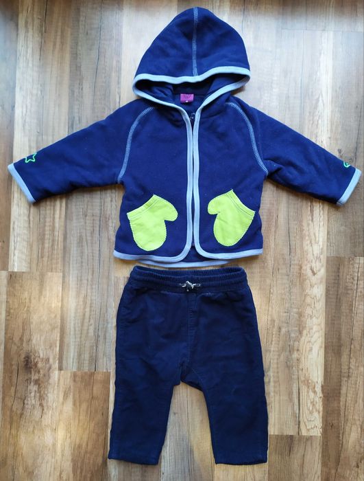 Bluza chłopięca VW r. 68 + HM spodnie sztruksowe r. 68
