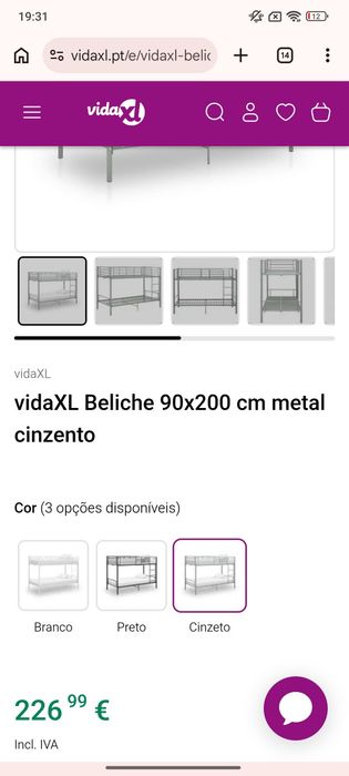Beliche em ferro