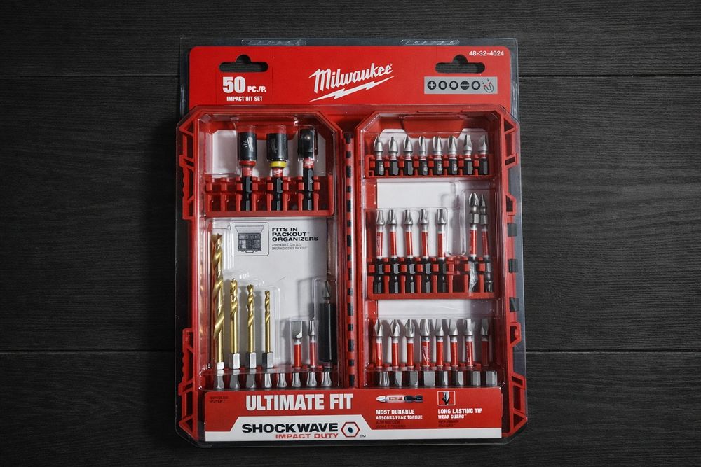 Наборы бит/сверл Milwaukee SHOCKWAVE 25/45/50 шт