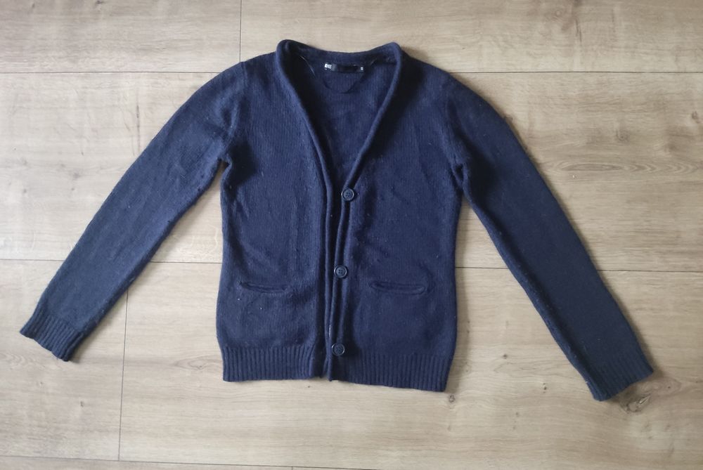 Sweter sweterek damski ciepły zapinany z domieszką Angory i Wełny