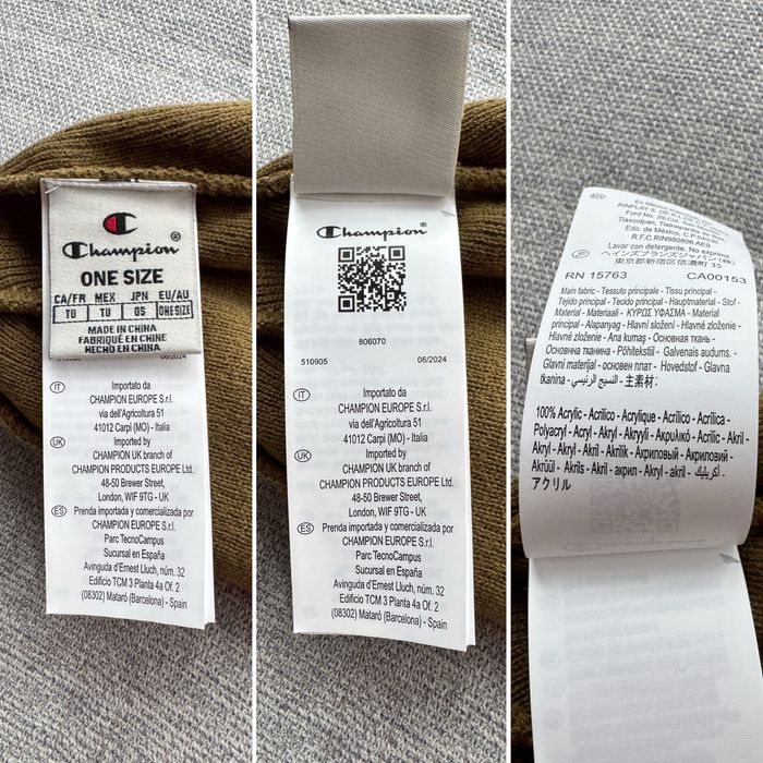 Оригінал Champion Logo Beanie Шапка Нова Зимова Мужская Чоловіча Зима