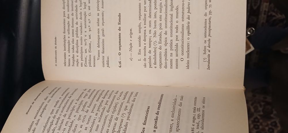 Manual de Finanças Públicas e Direito Financeiro vol.l de 1974 de António Luciano de Sousa Franco