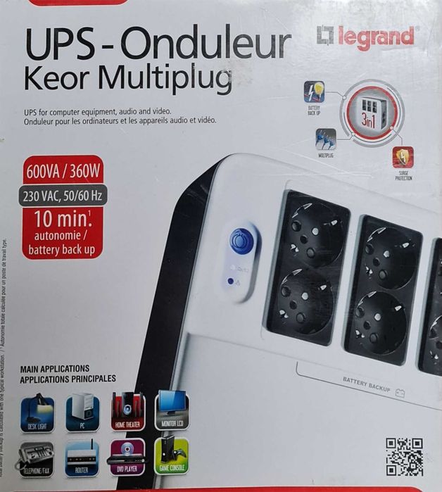 UPS Legrand KEOR MULTIPLUG 600VA (310040) NOWY !