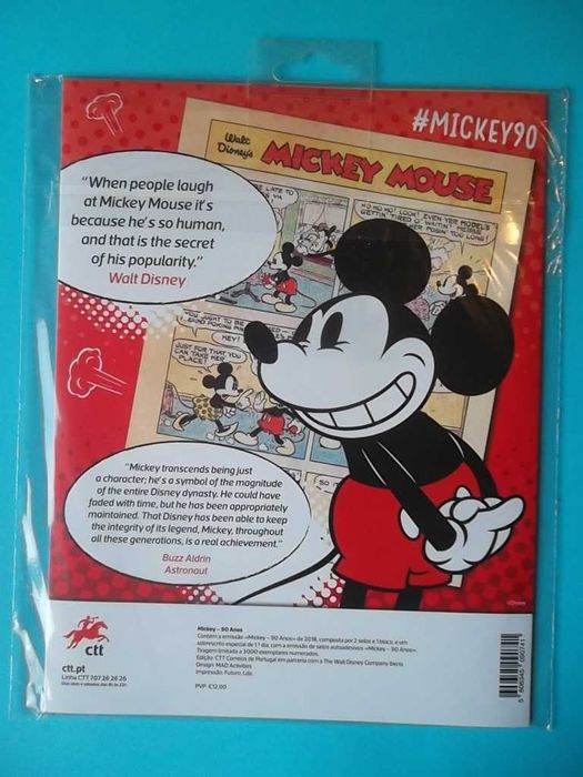 Selos CTT Mickey 90 Anos