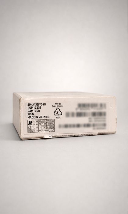 Новий Samsung Galaxy A13 3/32GB White Dual SIM — ідеальний стан