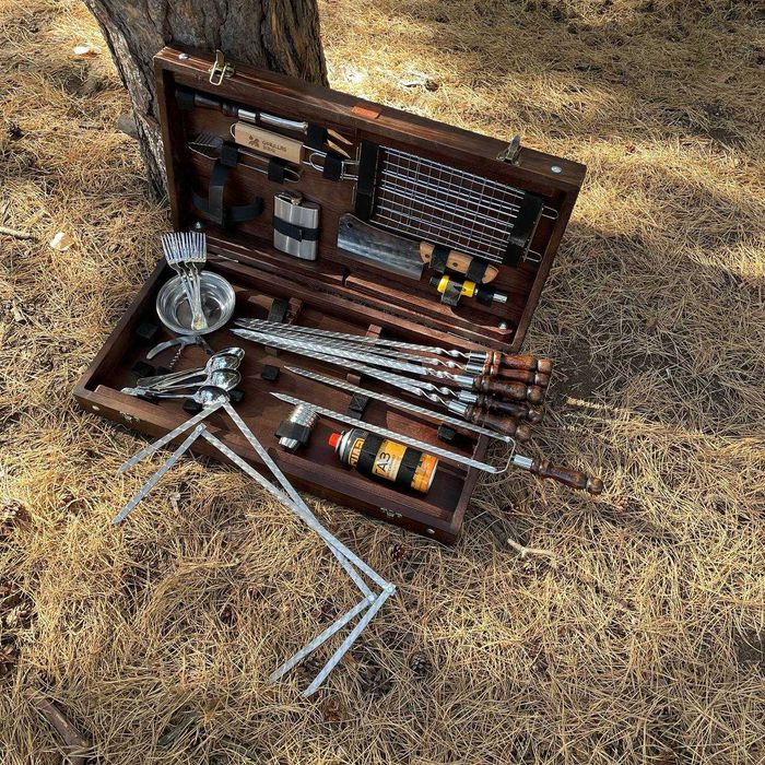 Набір шампурів у кейсі ХАМЕЛЕОН 2.0 BS92 Набор шампуров в кейсе