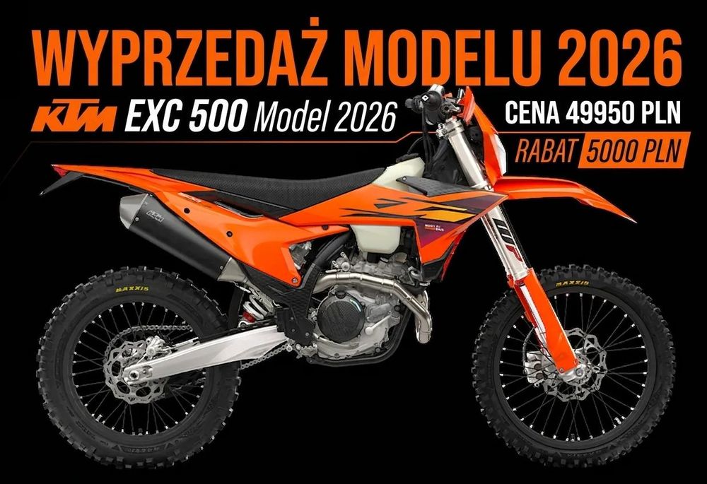 KTM EXC KTM 500 EXC-F Model 2026  Enduro MotocykleLublin WYPRZEDAŻ !!!