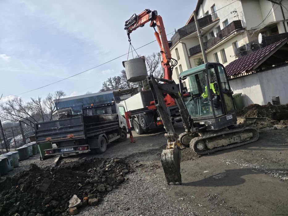 Drenaż, izolacje fundamentów, minikoparka, wywrotka usługi wykopy