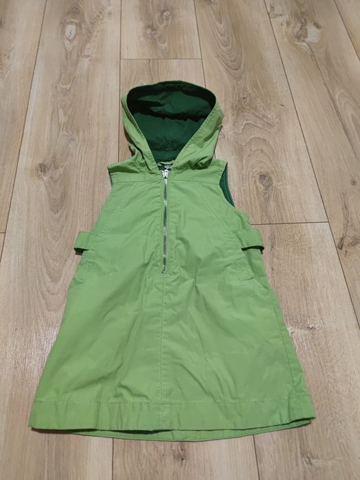 Sukienka tunika bezrękawnik 92/98 zielona boho