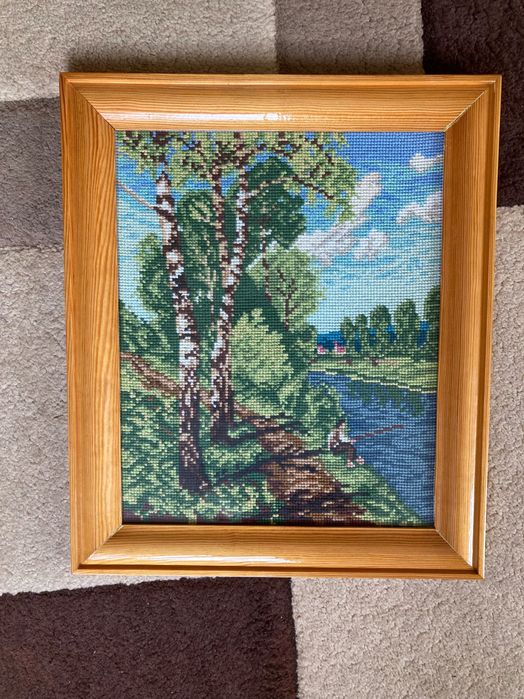 Haft krzyżykowy 3 obrazy