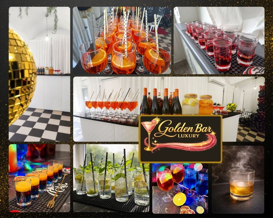 Golden Bar Barman na wesele Mobilny Bar