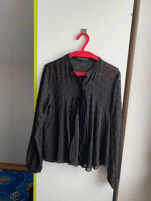 Koszula damska roz L/40 czarna kropki second female