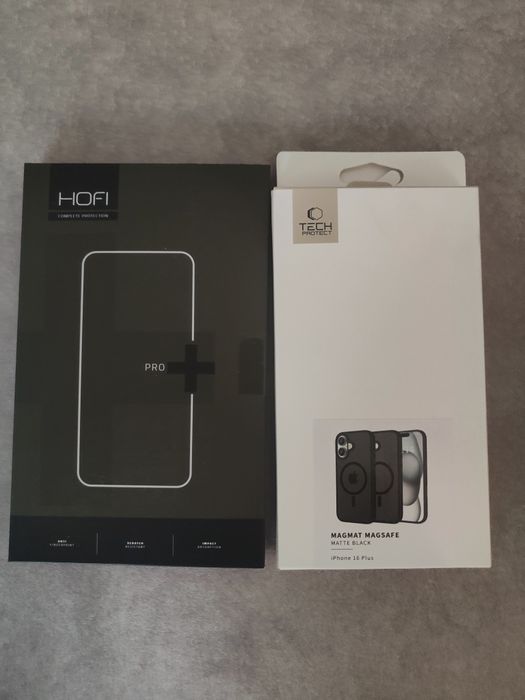 Sztywne etui plus 2x szkło hartowane Hofi Pro+ dla iPhone 16+