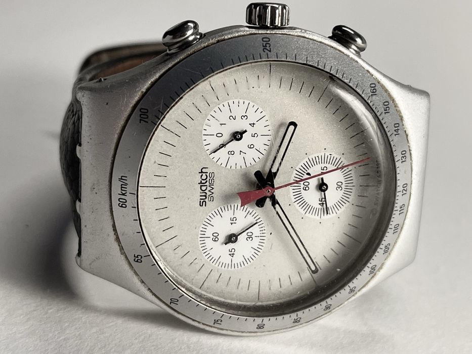 Relógio Swatch Irony Crono - Time Cut - YCS1005 - Coleccionadores