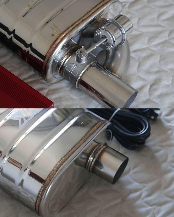 Банка глушник з заслінкою MK Racing прямоточный глушитель с заслонкой