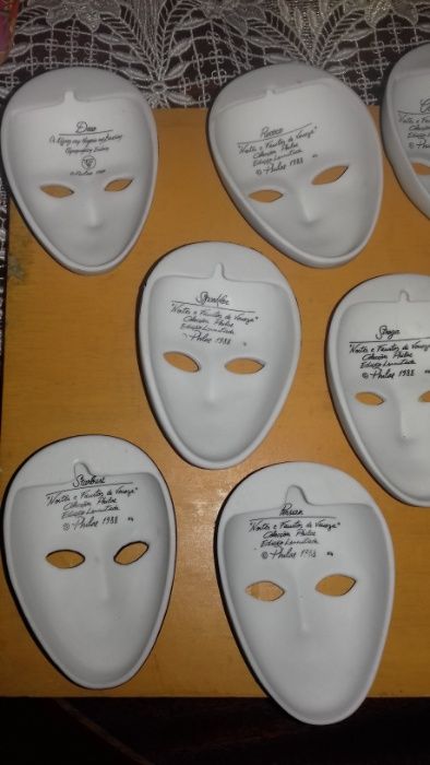 Máscaras de porcelana "Colecção Noites e Faustos de Veneza"