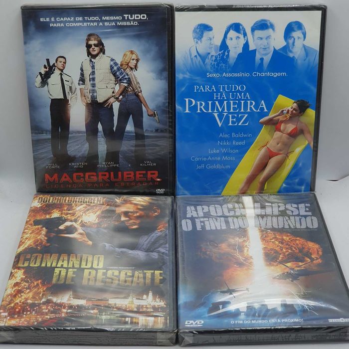 Lote 5/3 - Pack de 18 Filmes Novos e Selados em DVD - Ref.VI