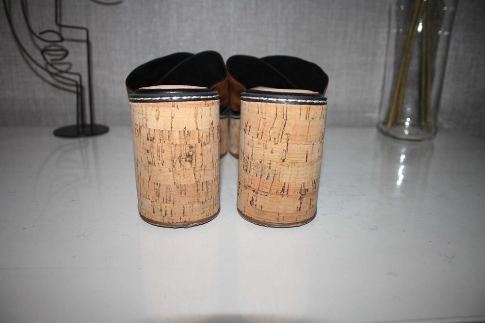 Босоніжки на платформі river island, розмір 5/38, сабо шльопанці