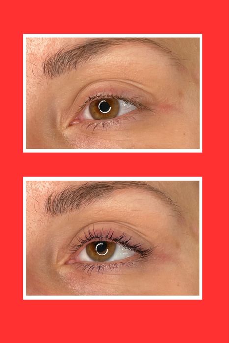 Laminacja rzęs lub brwi. Regulacja, koloryzacja brwi