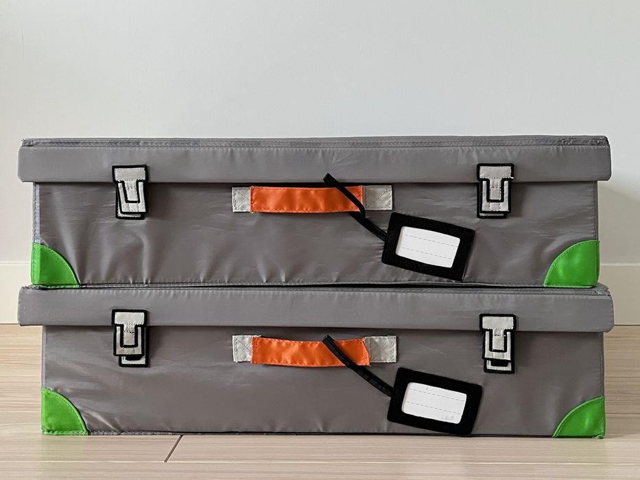 ***IKEA***Pojemniki Flyttbar DUŻE 58x58 cm***2 sztuki***J.NOWE***