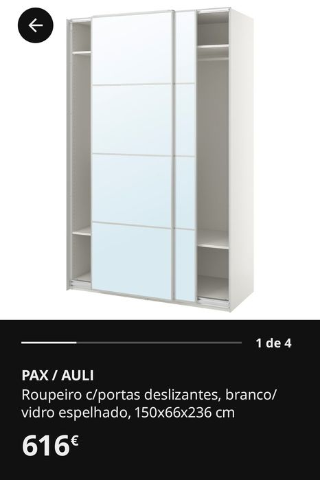 Roupeiro c/portas deslizantes