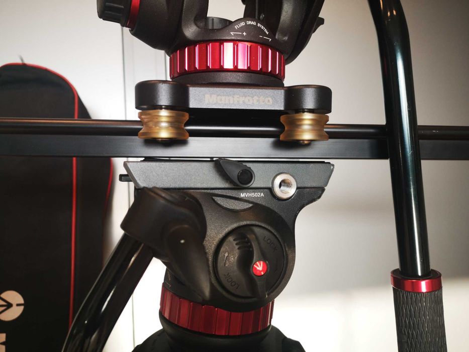 Zestaw Manfrotto Statyw, 2 x głowica oraz Slider