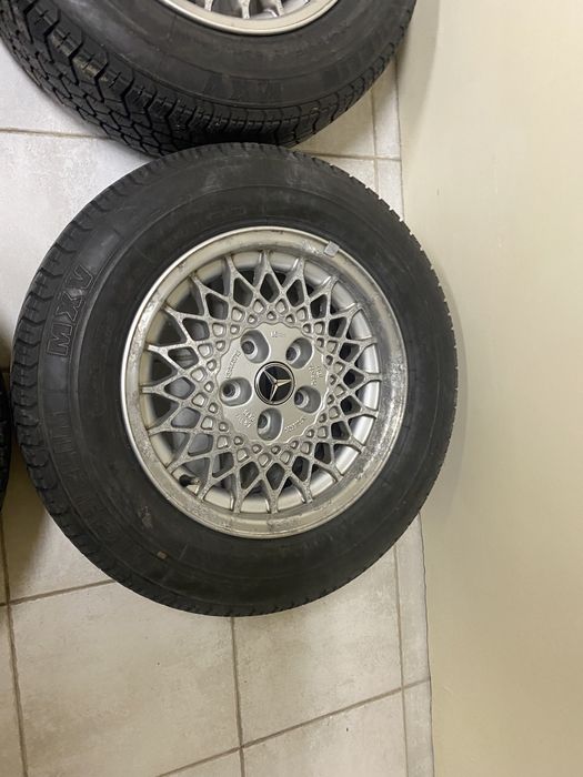 Jantes 15” 5x112 com aba Rial Mercedes w124 w201 190 com pneus