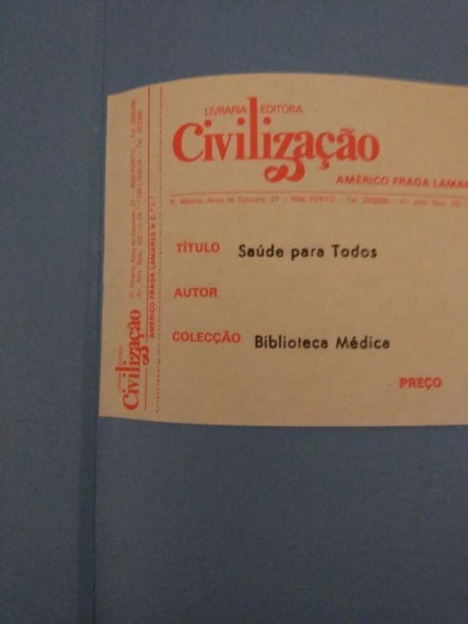 Livro "Saúde para Todos - Biblioteca Médica da Família"