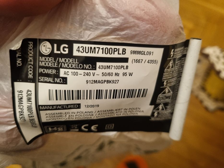 Płyta główna do LG 43um7100plb