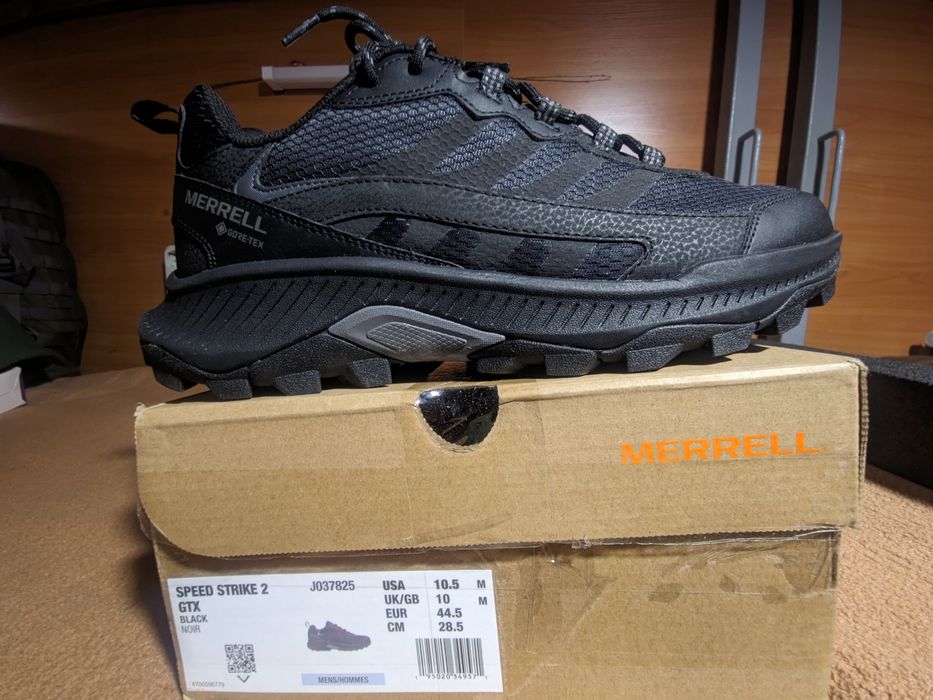 Кросовки трекинговые Merrell Speed Strike 2 Gore-Tex black 44,5/28,5см ...