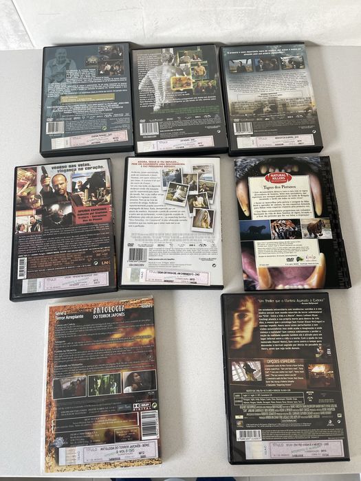 Lote de 9 DVDs - Filmes Originais - Todos em bom estado