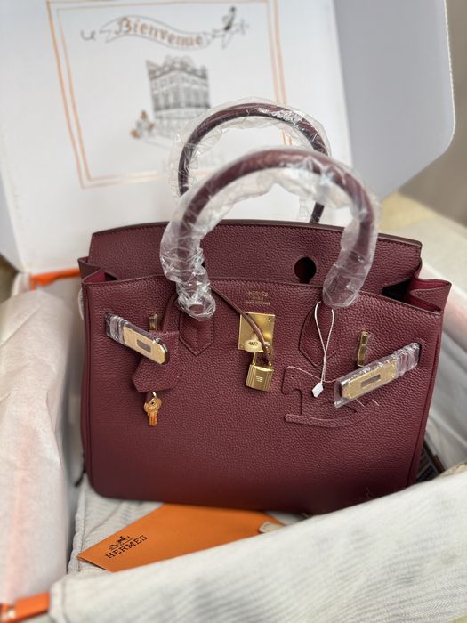 Ексклюзивна сумка в стилі Hermes Birkin, 30 см