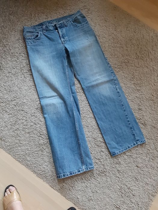Spodnie West star vintage jeans denim klasyczne przetarcia niebieskie