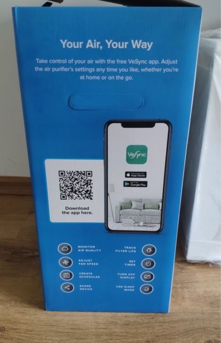 Oczyszczacz powietrza Levoit LV-H131 smart wi-fi 230 m3/h aplikacja