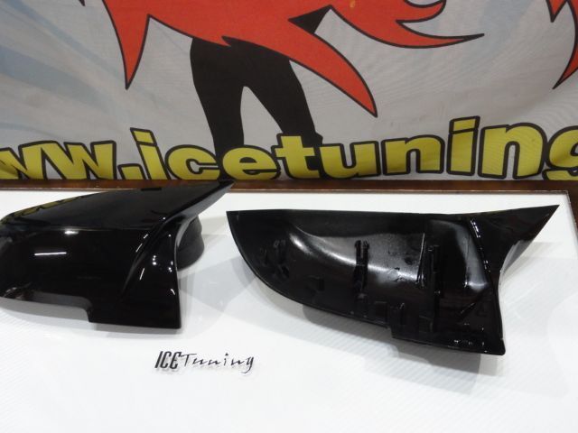 Capas, carcaça de espelhos M3 look em preto brilhante BMW F22, F23, F30, F20/F21 12-14, F30, F31, F32, F33, F34, F36, X1 E84. E87, i3
