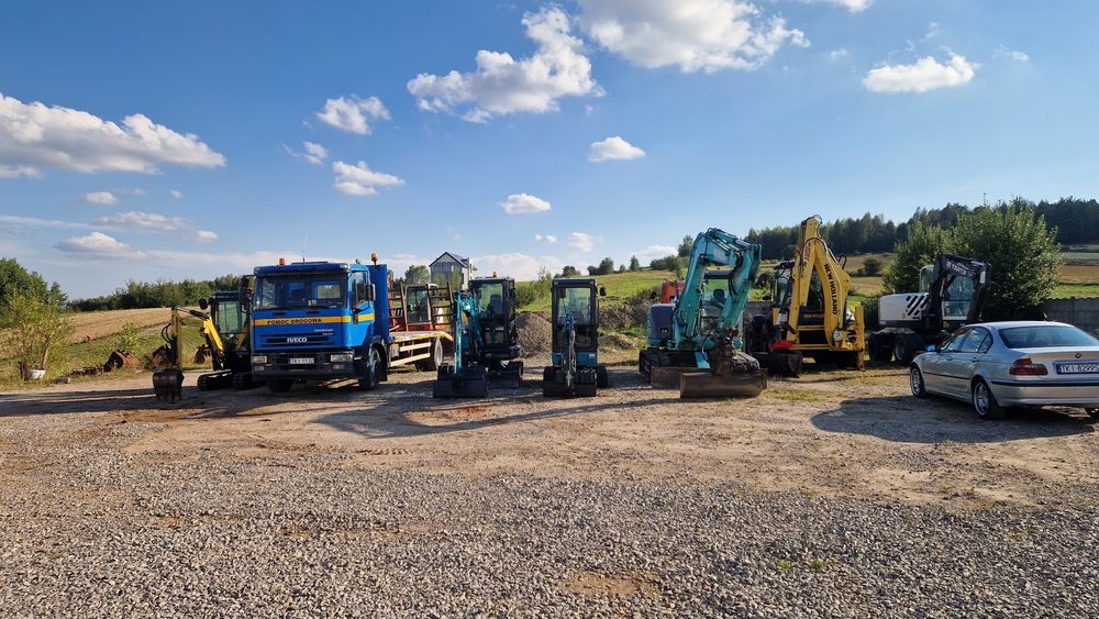 Wynajem koparki obrotowej  gąsienicowej 20ton