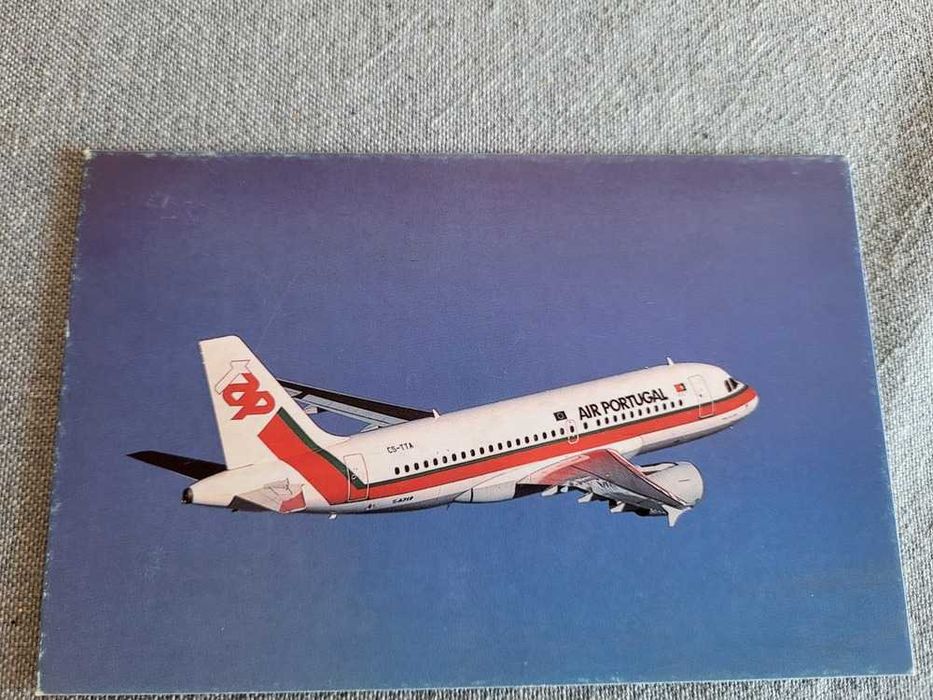 Postal Antigo Tap A319-100