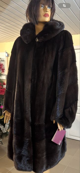 Рр 54-56 Норковая шуба Alberto Leonardi. Плюшечка Канадка. Италия