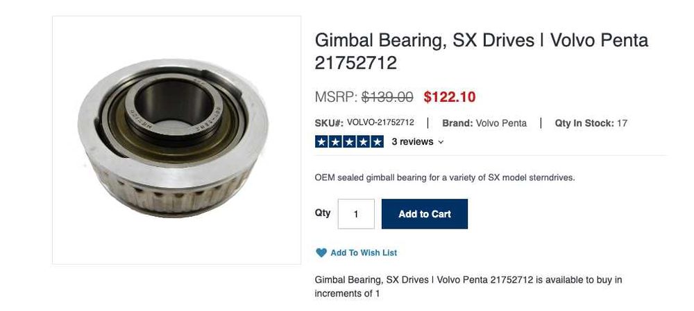 Volvo Penta Duo Prop DPS-X Drive (peças originais Volvo Penta)