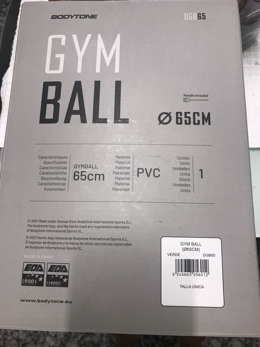 Bola de ginástica p Pilates 65 cm estrear n caixa