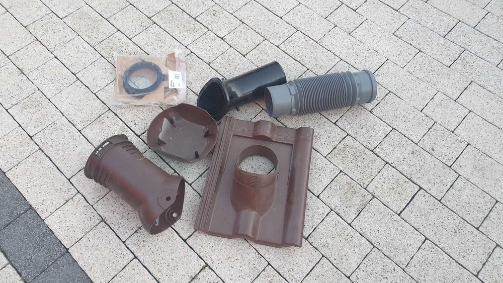 Kominek wentylacyjny do dachówki romańskiej Nowy kompletny