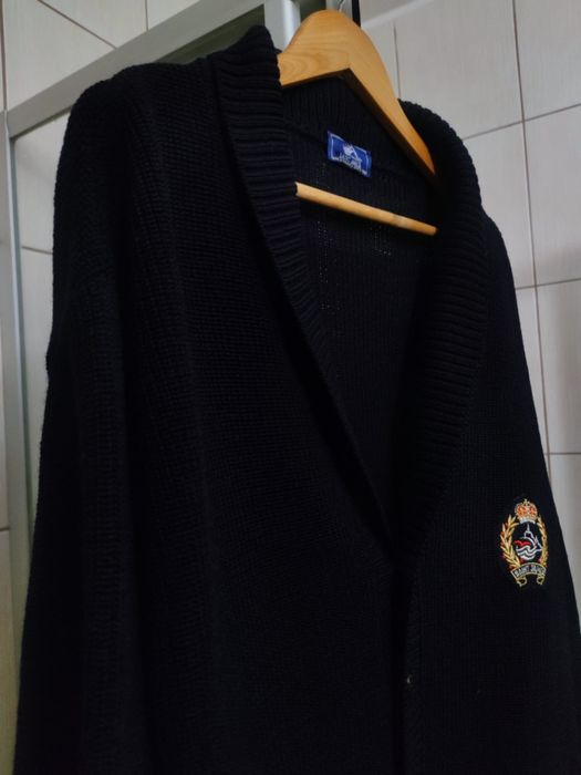 męski sweter XL Sainy James kardigan kolor granatowy ciemny niebieski
