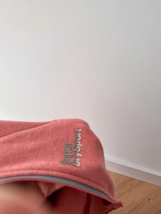 Superdry bluza na zamek pudrowy róż 38 m