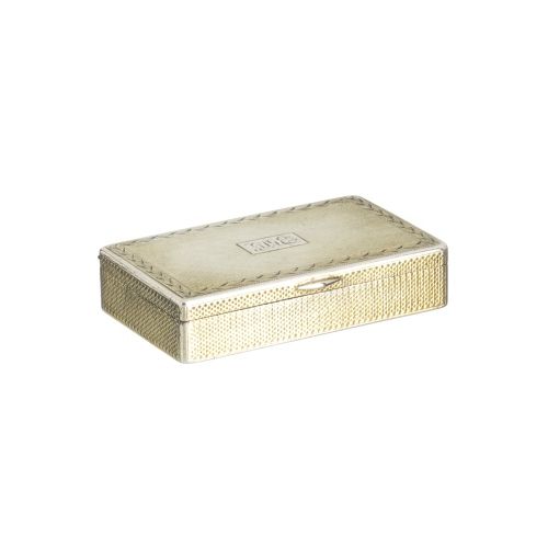 Prata - Caixa de rapé em prata dourada - Século XIX