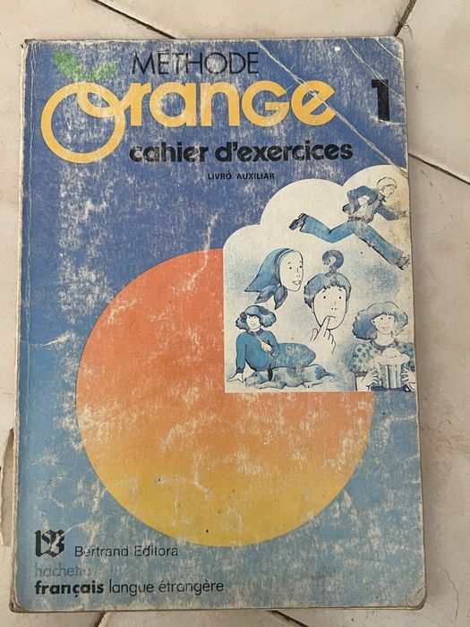 Conjunto livros escolares de francês antigos