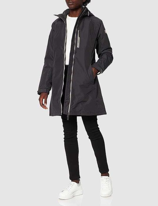 Helly-Hansen 62395 damska długa kurtka Belfast, 980 Ebony, XXL
