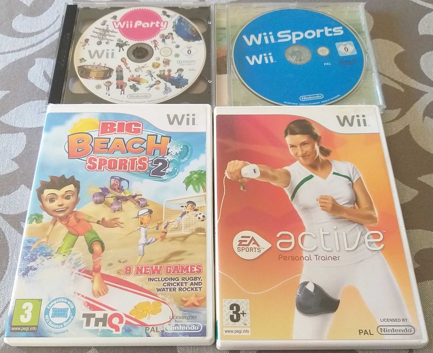 Jogos wii para fazer exercícios, dança  e familiares de diversão